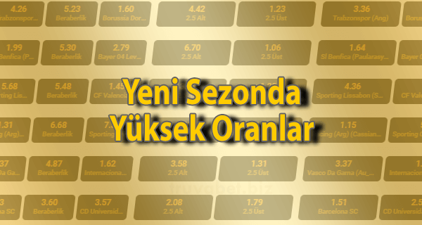 Truvabet Yeni Sezon Yüksek Oran